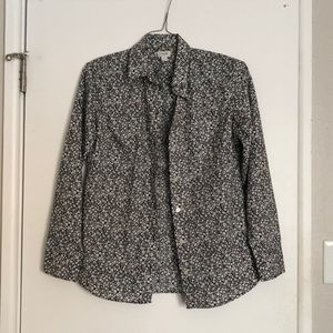 J. Crew Floral Button Down